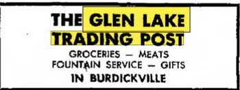 Glen Lake Trading Post - Oct 06 1960 Article